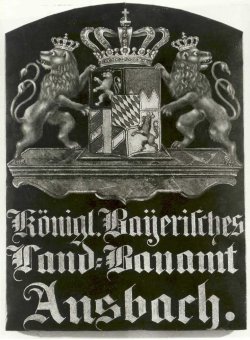Wappen Königliches Bayerisches Land-Bauamt Ansbach